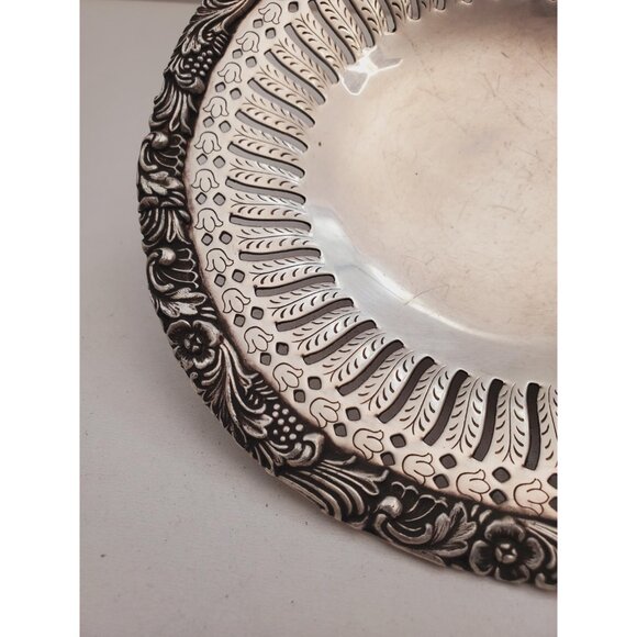 Vintage copper Plate , small copper Plate , Carved Trincket Plate , Carved - Picture 6 of 10